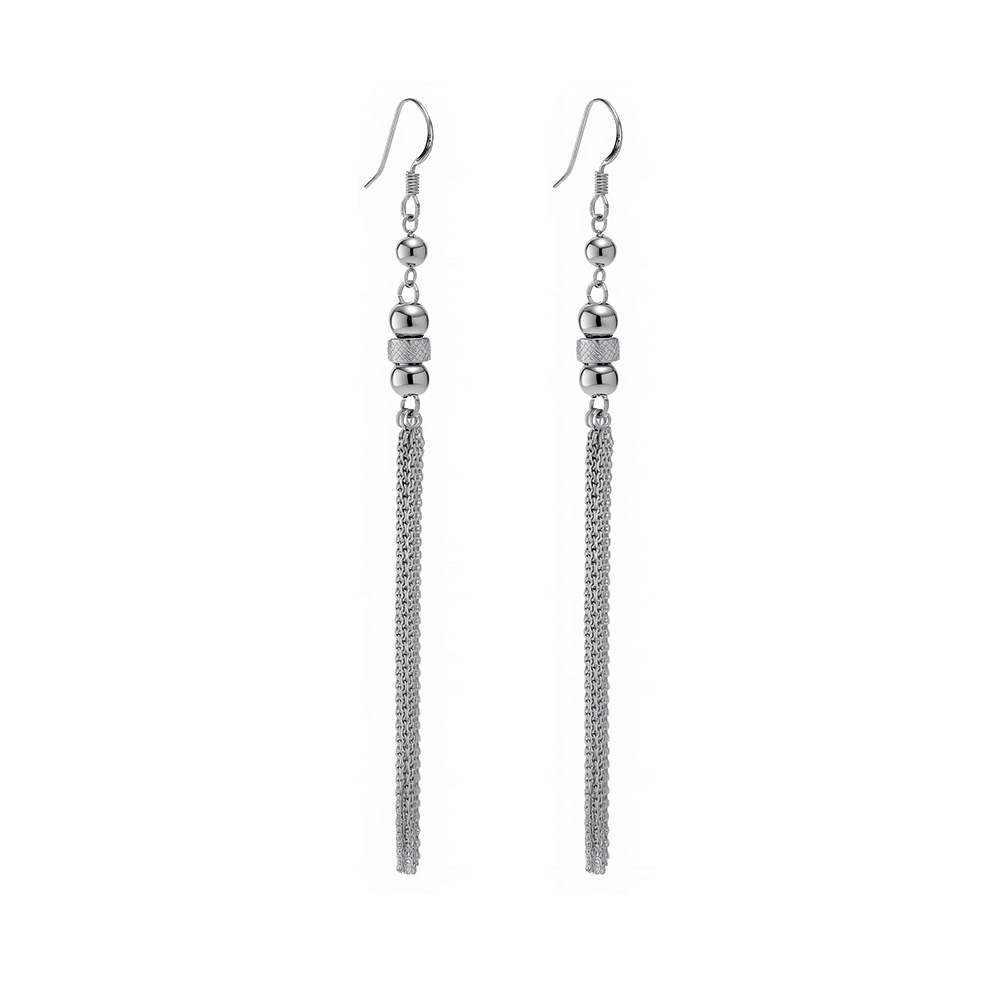Titanium steel small waist fringed fashion earrings 