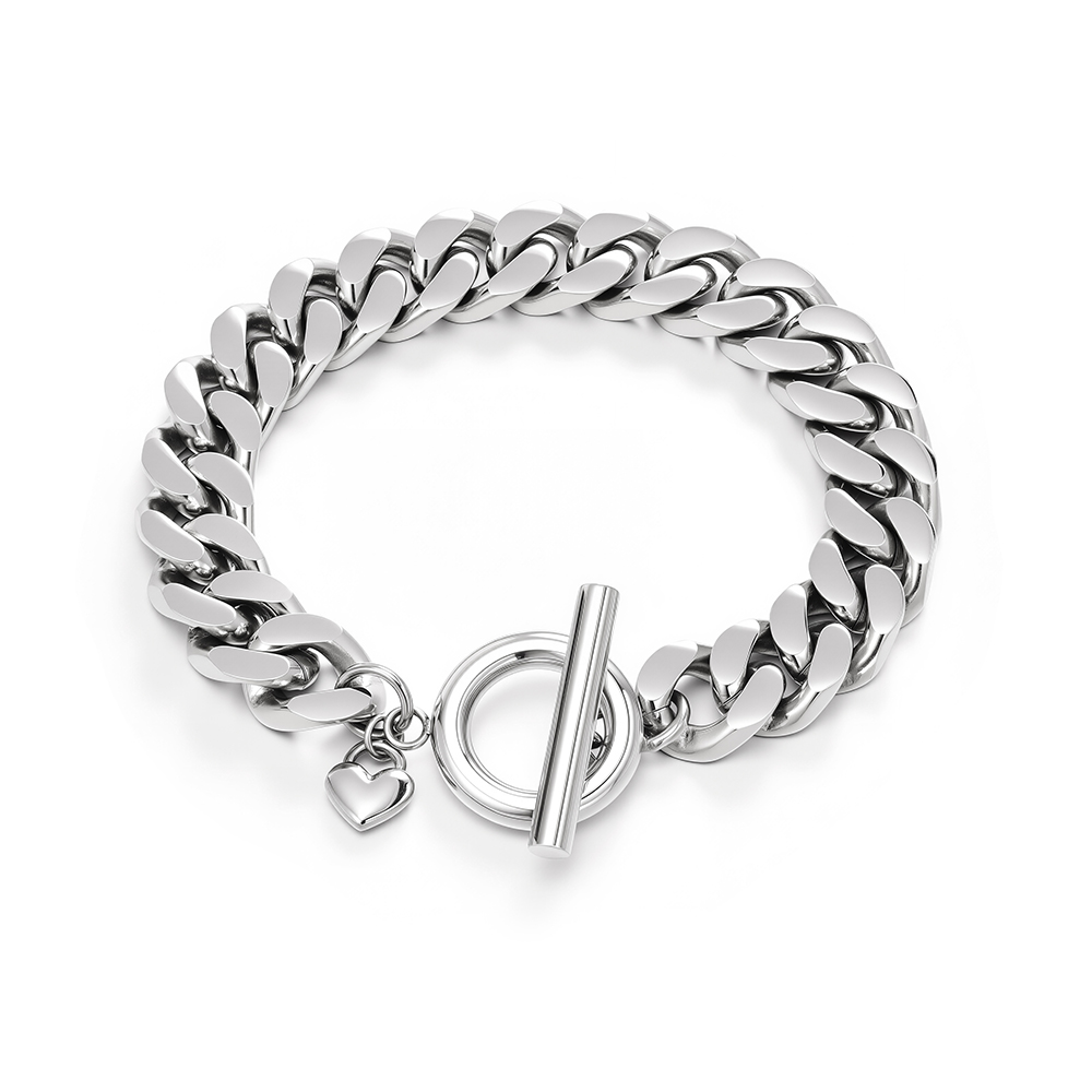Cuban chain thick bracelet titanium steel jewelry OT chain 