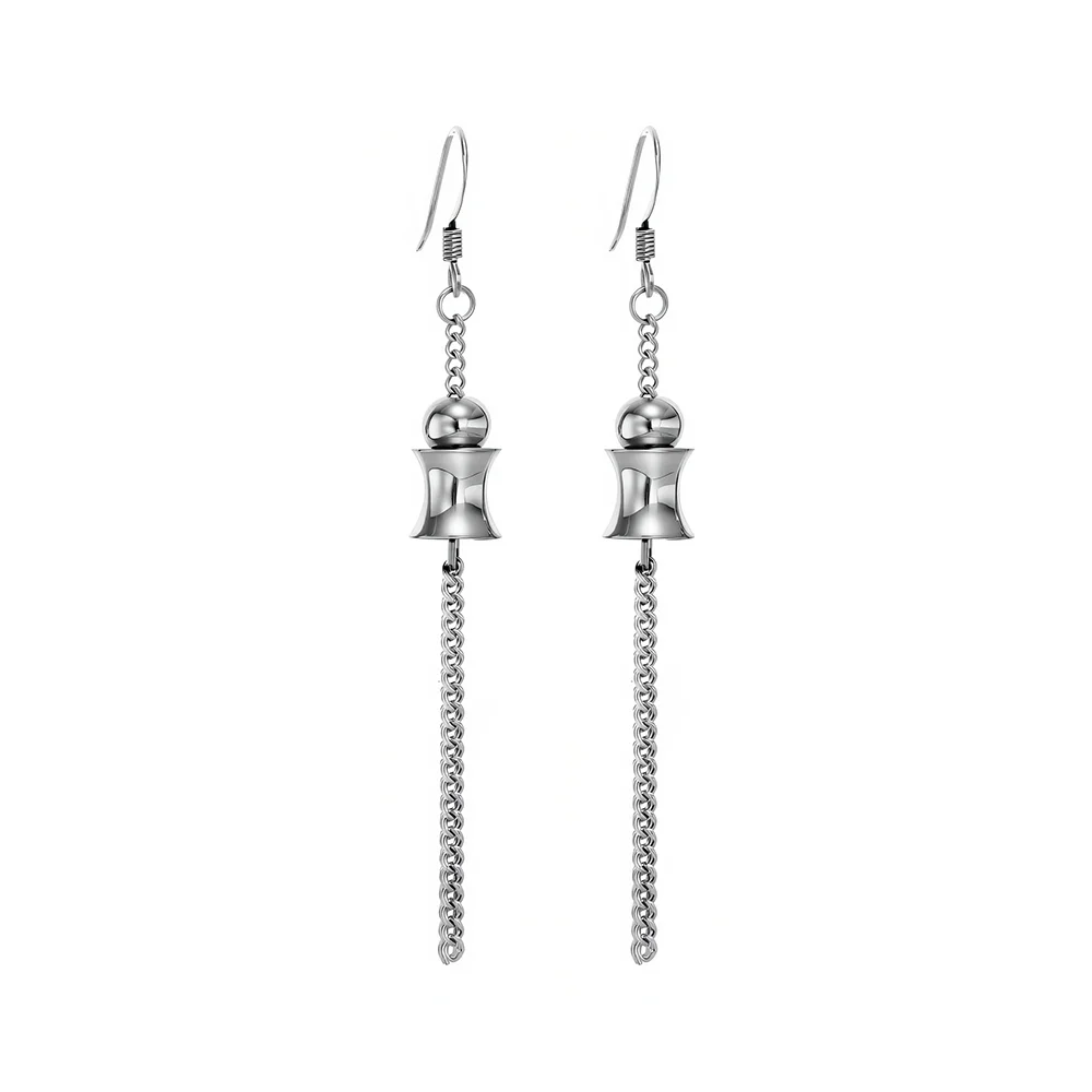 Titanium steel exotic style agile fringed earrings 