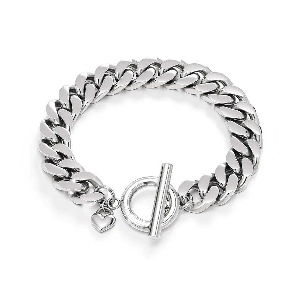 Cuban chain thick bracelet titanium steel jewelry OT chain 